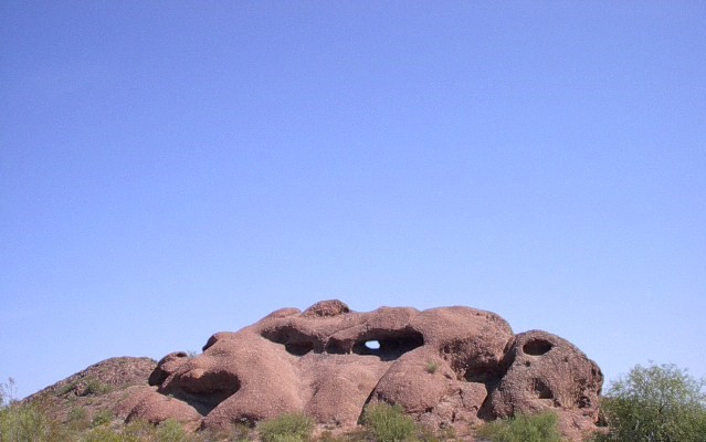 corner of Pueblo Grande mound
